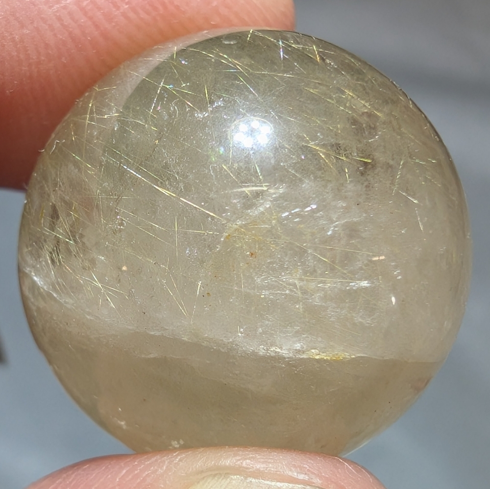 Golden Rutilated Quartz Mini Sphere - Picture 5 of 6